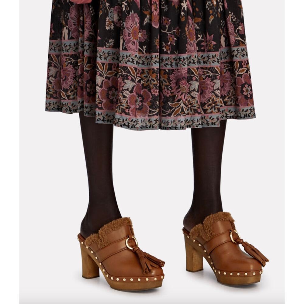 Ulla Johnson Vera Tassel Clogs in‎ Brown